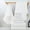 White, variant on Dvkptbk bath towels 8 Pcs Bath Towels Set for Bathroom Thick Soft Absorbent Towel Set of 8 Household Wash Face Gift Towel