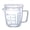 A 8oz/250ml, variant on Glass Measuring Cup with Lid, Graduated Beaker Mug with Handle, Borosilicate Glass V-Shaped Spout Microwave Safe Scales Milk Cup for Cooking Baking (8oz/250ml)