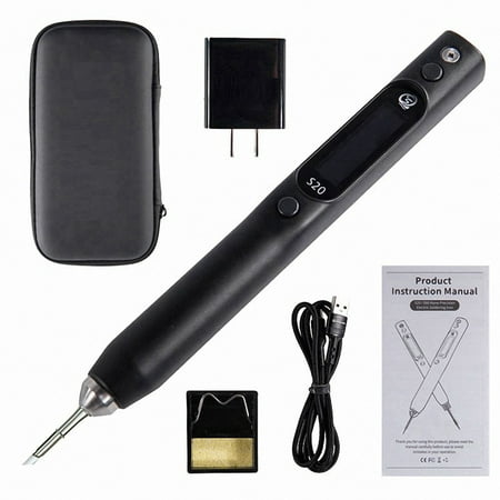 

S20(K) Soldering Iron 0.91 Inch OLED 500℃ Support PD/QC Powers Compatible with C115 Soldering Iron US Plug