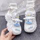 thumbnail image 2 of Primavera, verano y otoño nuevos zapatos blancos para niños, zapatos antideslizantes para papá, sandalias deportivas para niñas de dibujos animados Sanrio, zapatos con botones, 2 of 2