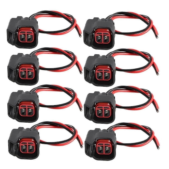 EV6 EV14 Fuel Injector Connector Pigtail Harness Compatible with MKS 5013995AA, 8 Pieces