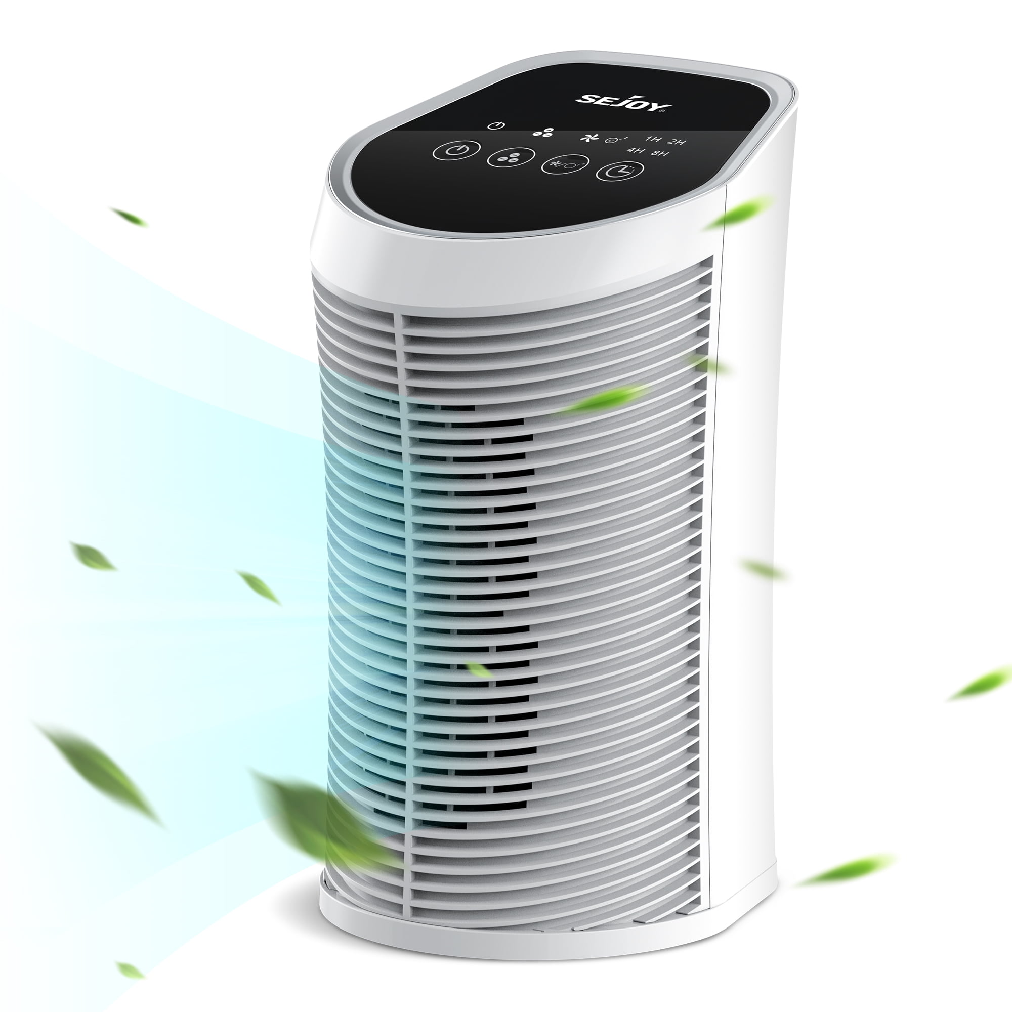 Sejoy Air Purifier True HEPA Filter, 99.9 Removal, 3 Speeds and Timer
