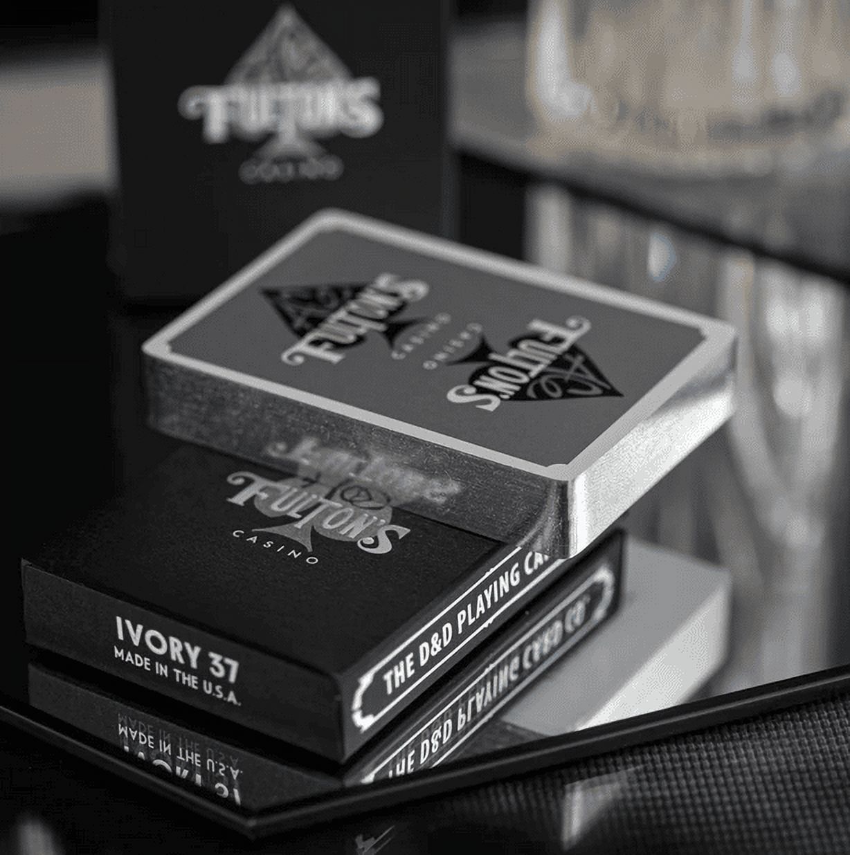 Gilded Midnight Fuel Ace Fulton 10 Year Anniversary Playing Cards by Fulton