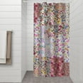 thumbnail image 2 of Pioneer Flower Floral Print Pattern Shower Curtain 36"x72" ,Bathroom Decorative Shower Curtains Set with 12 Hooks,Modern Waterproof Washable Shower Curtain, 2 of 6