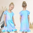 thumbnail image 4 of Girls Nightgowns Unicorn Sleepwear Night Sleep Dress Pajamas Little Kids Toddler Soft Nightgown, 4 of 6
