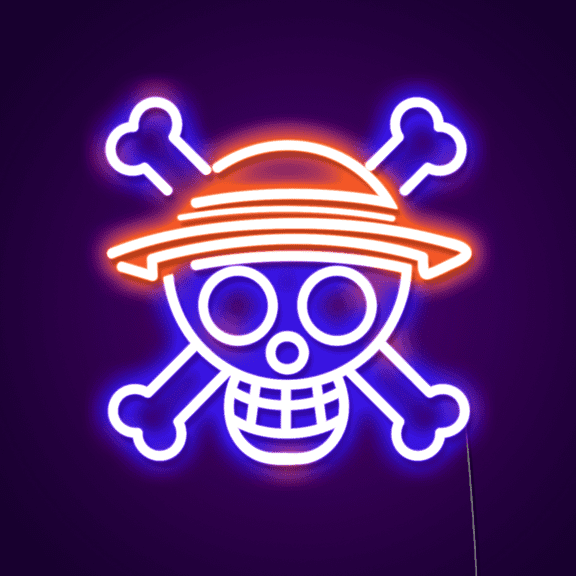 Queen Sense 24"x24" One Piece Skull Head LED Sign Light Wall Decor Party Night Lights Flex Neon Signs 124OPSHFLED
