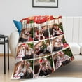 thumbnail image 6 of Custom Christmas Name Blanket for Kids Adults, Personalized Merry Christmas Elk Christmas Tree Fleece Throw Blankets, Christmas Customized Gifts for Family Friends Mom Dad Grandma Grandpa, 6 of 6