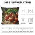 thumbnail image 6 of Acheng Tomatoes On Wood Table Print Throw Pillow Cover Soft Decorative Pillowcase Modern Square Pillow Cases Cushion Cover Case for Living Room Bedroom Sofa Home Decor,2 Pcs White, 6 of 6