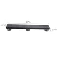 thumbnail image 3 of Matte Black 24 in. Linear Shower Drain, Geometric Square Grate, 304 Stainless Steel, Debris Basket Included, 3 of 12