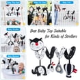 thumbnail image 2 of Car Seat Toys for Babies, 0-6 Months Stroller Activity Black White Baby Spiral Plush Toys Newborn High Contrast Sensory Carseat Toys with 4 Pendants Hanging Boys Girls Gift, 2 of 6