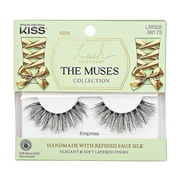 KISS Lash Couture The Muses Collection False Eyelashes 16 mm, Reusable Strip Lashes, 1 Pair..