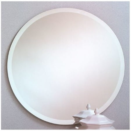 Orren Ellis Printers Row Contemporary Beveled Edge Round Wall Mirror