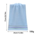 thumbnail image 3 of Cinvoph Bathroom Hand Towels, Cotton Towels for Bath, Hand, Face, Kitchen, Super Soft, Highly Absorbent, Machine Washable, Size 14" x 30", Blue, 3 of 4