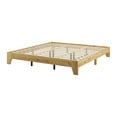 thumbnail image 4 of Kris & Ally Sakura King Durable Engineered Wood Minimalist Platform Bed Frame with Slats - No Headboard, No Boxspring Required, Minimalist Design, 4 of 10
