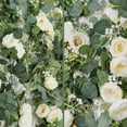 thumbnail image 6 of Artificial White Roses Floral Vines,Faux Greenery Garland Decor for Party,5.9Ft Reusable Artificial Eucalyptus Garland with Flowers for Party,Craft Decor(2Pcs), 6 of 6