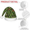 thumbnail image 6 of Cauagu Green Cacti And Red Chili Pattern Christmas Hat for Kids,Xmas Holiday Hat Santa Hat for Boys & Girls Festive Headwear Accessories for Christmas/New Year/Holiday, 6 of 6