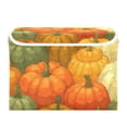 thumbnail image 2 of Foldable Fabric Storage Bin With Handle Collapsible Basket Box Storage With Lid Organizer Autumn Pumpkins, 2 of 7
