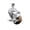 Swivel - Top Lock Brake - Brown, variant on 3 Inch High Temp Glass Filled Nylon Wheel Swivel 12mm Threaded Stem Caster SCC
