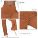 thumbnail image 5 of Pantalones Casuales De Mujer Cintura Alta Pierna Recta Suelta Cómodo Color Puro Pantalones Casuales De Mujer Naranja M, 5 of 5