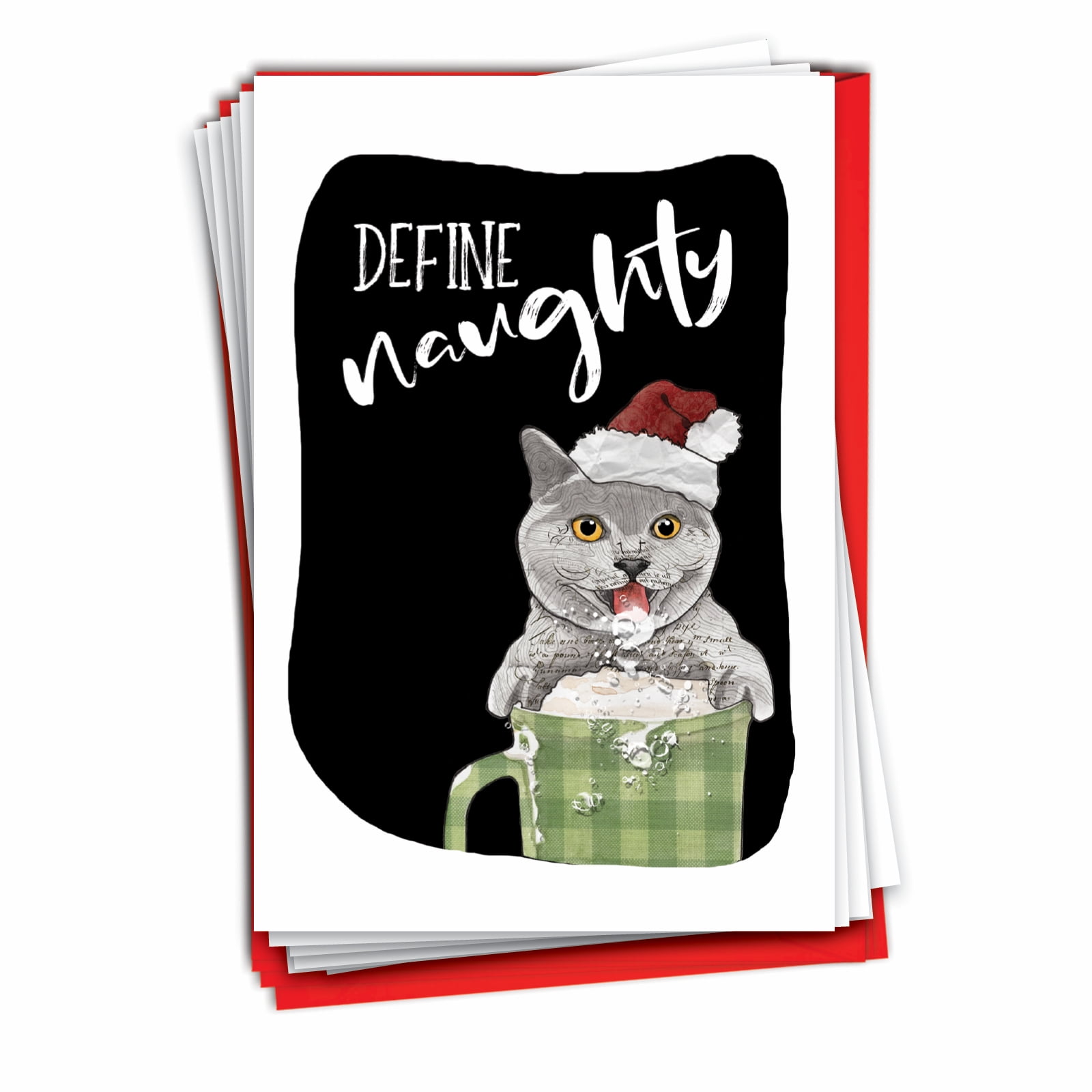 Pack of 12 Christmas Greeting Cards (1 Design, 12 Cards) Define