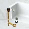 thumbnail image 2 of Westbrass 14" Brass Bath Waste & Overflow Assembly with Twist & Close Drain and Illusionary Cover, Polished Brass, 2 of 19