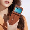 thumbnail image 6 of for Motorola Moto Razr+ 2023 Case with RFID Blocking, Moto Razr Plus Wallet Phone Case with Card Holder Women Girls PU Leather Kickstand Motorola Razr+ 2023 Wallet Phone Case Brown, 6 of 14