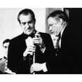 thumbnail image 2 of Nixon Presidency. Us President Richard Nixon Adjusts The Microphone For Frank Sinatra During Italian-American Night At, 2 of 2