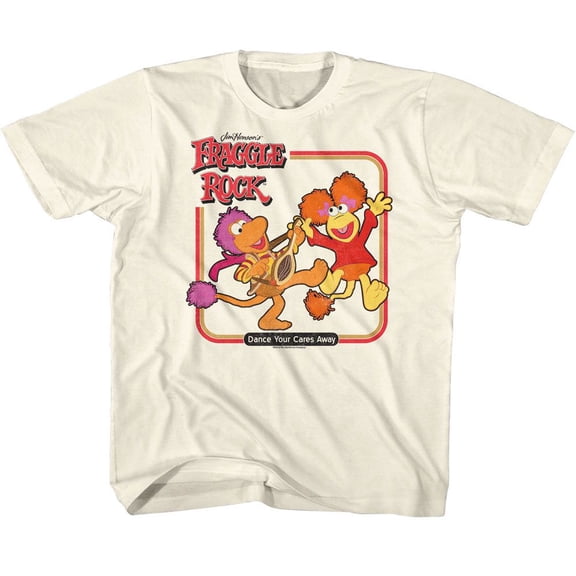 Fraggle Rock Dance Square Natural Youth T-Shirt Xs (5-6)