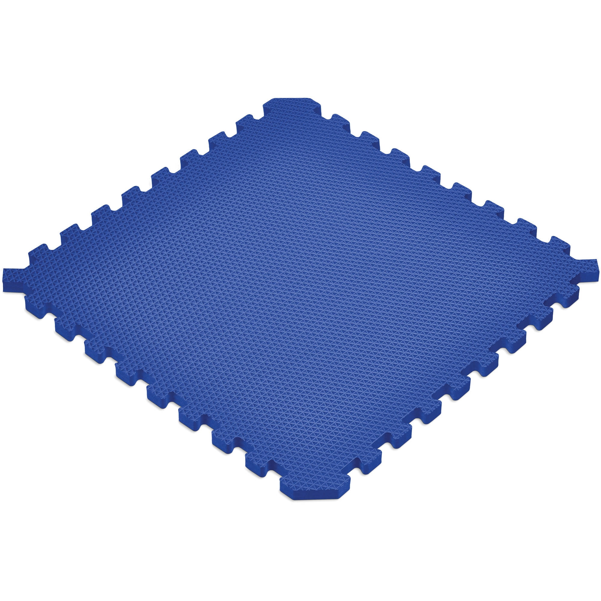 Norsk 16 sq ft Interlocking Foam Floor Mat, 4Pack, Reversible Blue