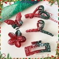 thumbnail image 4 of Yoyauz Christmas Hair Clip For Women, Christmas Tree Snowman Santa Claus Winter Strong Grip Clip, Suitable For Thick And Fine Hair Acrylic Hair Clip, 4 of 8