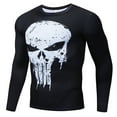 thumbnail image 2 of Mens Training Compression T-Shirts Long Sleeve Fitness Outdoor Sportswear, 2 of 4