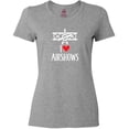 thumbnail image 3 of Inktastic I Love Airshows Women's T-Shirt, 3 of 5