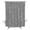 Ash Gray, variant on Stall Shower Curtains 36" x 72", Terracotta Orange Solid Color Washable Shower Curtain for Bathroom, Minimalist Vintage Linen Texture Waterproof Polyester Fabric Bathtub Curtain Panel