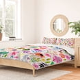 thumbnail image 2 of Society6 Modern Quilt Lilac by Sunshinecanteen Duvet Cover, 2 of 3