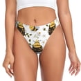 thumbnail image 1 of Fotbe Honey Bee Insect Tanga Sin Costuras para Mujer con Estampado – Panties Invisibles, Transpirables y Cómodos para Uso Diario-XX-Large, 1 of 6