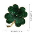 thumbnail image 2 of KAKOWELY 3 broches de aleación con delicado diseño de trébol de cuatro hojas, broche decorativo para el pecho., 2 of 4