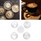 thumbnail image 5 of Plantillas leche de material acero inoxidable, 5 uds., plantillas de Barista antioxidantes para cocina , hornear, cupcakes, pasteles, Gloria Plantillas de café con leche, 5 of 9