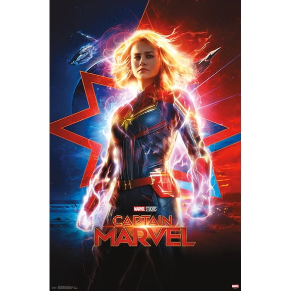 Marvel Cinematic Universe - Captain Marvel - One Sheet Wall Poster, 22.375" x 34"