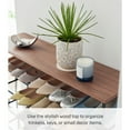 thumbnail image 3 of Yamazaki Home Rolling Five-Tier Shoe Rack, Black, Steel + Wood, Wheels, 3 of 7
