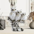 thumbnail image 4 of Figuras de Búho Estatua de Animal Creativa Moderna Macarena Para Muebles de Estantería de Escritorio Blanco, 4 of 6
