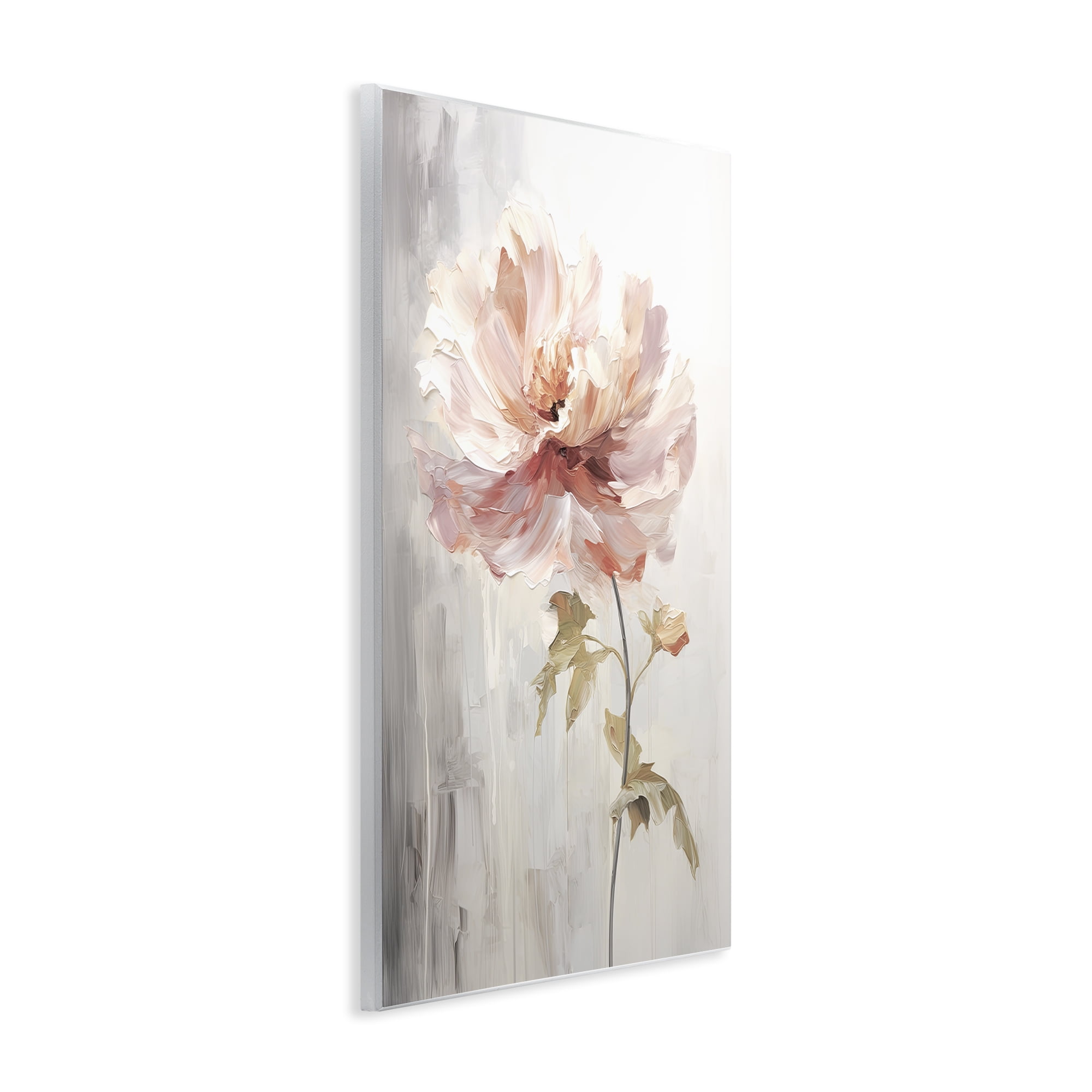 Stupell Industries Blush Flower Sprout Plants & Flowers Painting Unframed Art Print Wall Art, 10 x 15