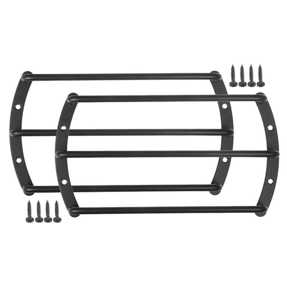 Unique Bargains Universal Iron Black 8" Speaker Grill Bar Audio Speaker Subwoofer Grill Grille 8 Inch 3 Bar 2 Set
