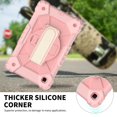 thumbnail image 6 of Dteck Kids Case for Samsung Tab A7 Lite 8.7" SM-T220 SM-T225, Heavy Duty Rugged Shockproof Case with Adjustable Hand Strap, Carrying Shoulder Strap, Rotating Kickstand, Rosegold, 6 of 6