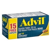 Advil 200mg, 115 Coated Caplets Per Bottle