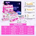 thumbnail image 6 of Roller Skates for Girls and Boys,4 Size Adjustable Kids Toddler Roller Skates with Light up Wheels for Toddlers Children Outdoor Indoor / Pink, 6 of 6