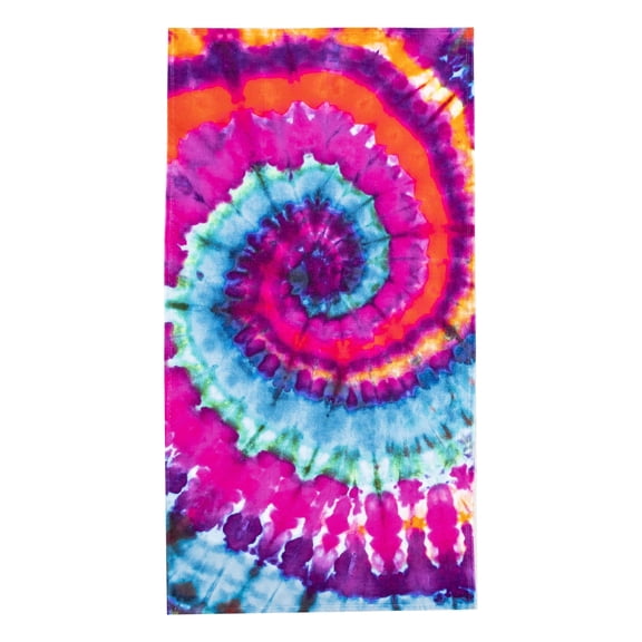 Luxuriant Phsychedic Tie Dye 30in x 60in Beach Towel