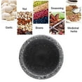 thumbnail image 4 of Leojiow Stone Texture Mortar And Pestle Set, Non- Manual Grinder Bowl For Crushing Garlic, Herbs & Spices, Easy To Clean & Dishwasher Safe, Kitchen Manual Grinder Bowl And Pestle Kit 17X9X9Cm, 4 of 7