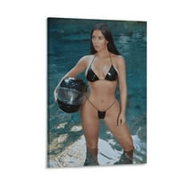 Poster Kim Kardashian Art Movie Stills Canvas Wall Art Prints Poster Gifts Photo Picture Painting Posters Room Decor Home Decorative 12x18inch(30x45cm)