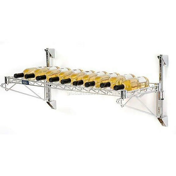 Nexel Industries WS4813C 13 Bottle Cradle Wine Shelf - 14 x 48 x 14 in.