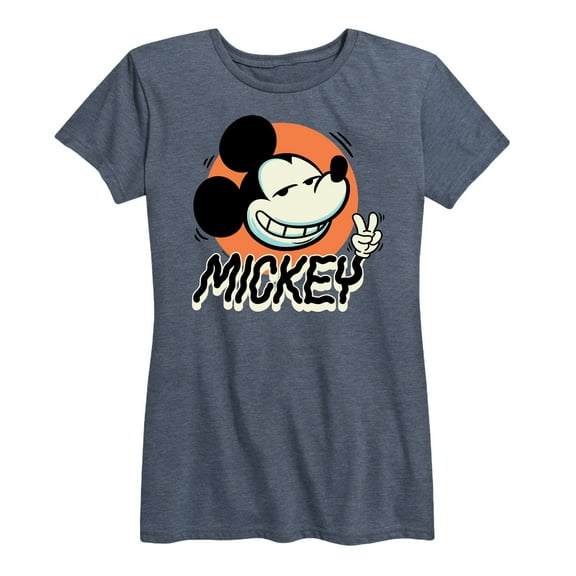 Mickey & Friends - Mickey Peace - Women's Short Sleeve Graphic T-Shirt